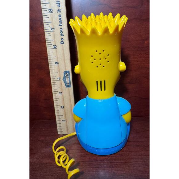 Vintage 1990 Bart Simpson Telephone Columbia Tel-Com Cool Man The Simpsons - Picture 4 of 9